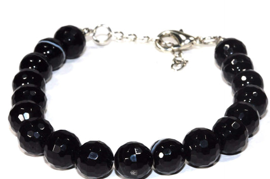 Black Agate Yoga Bracelet - Wear and Wander