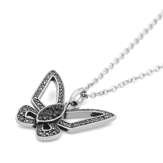 Black & Bold Butterfly Necklace - Wear and Wander