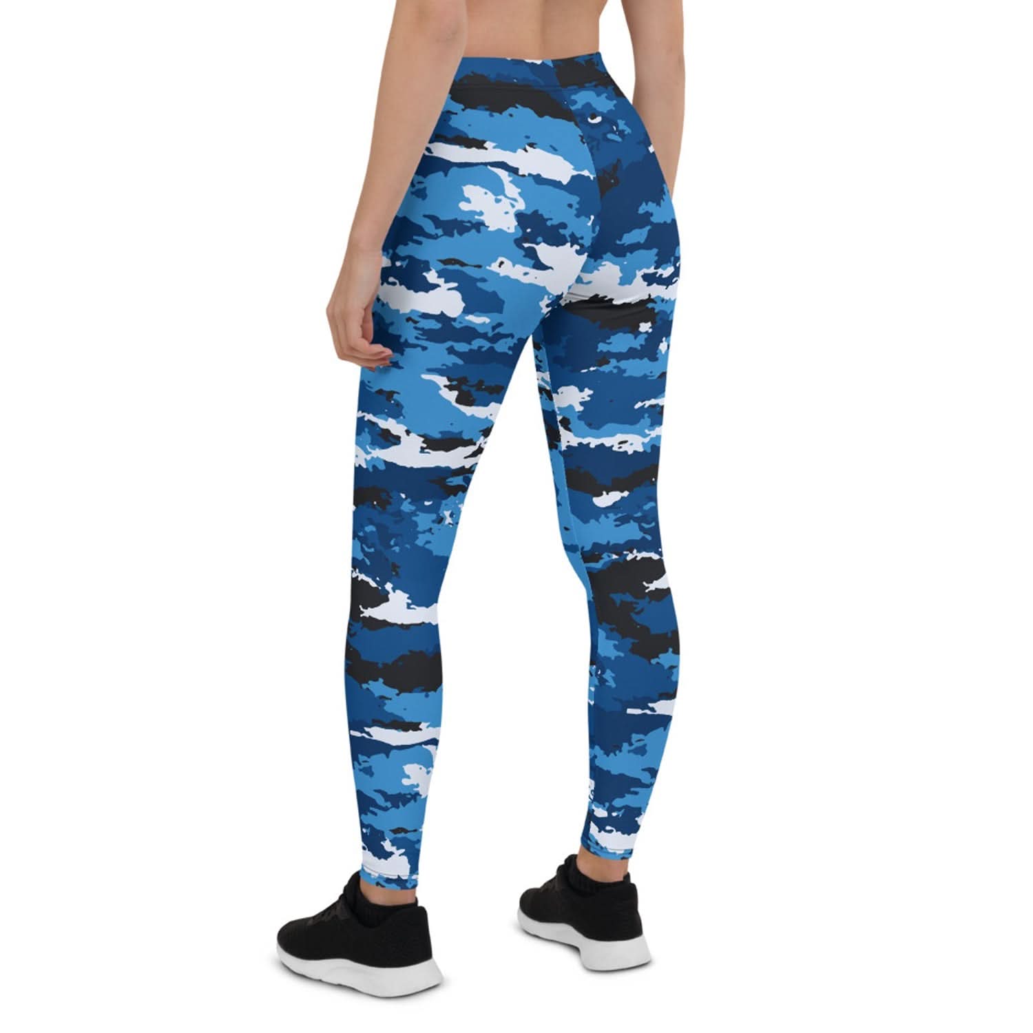 Blue Camo Leggings for Women - Wear and Wander