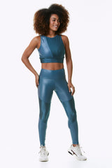 BLUE MAGIC CROPPED SPORTS BRA - Wear and Wander