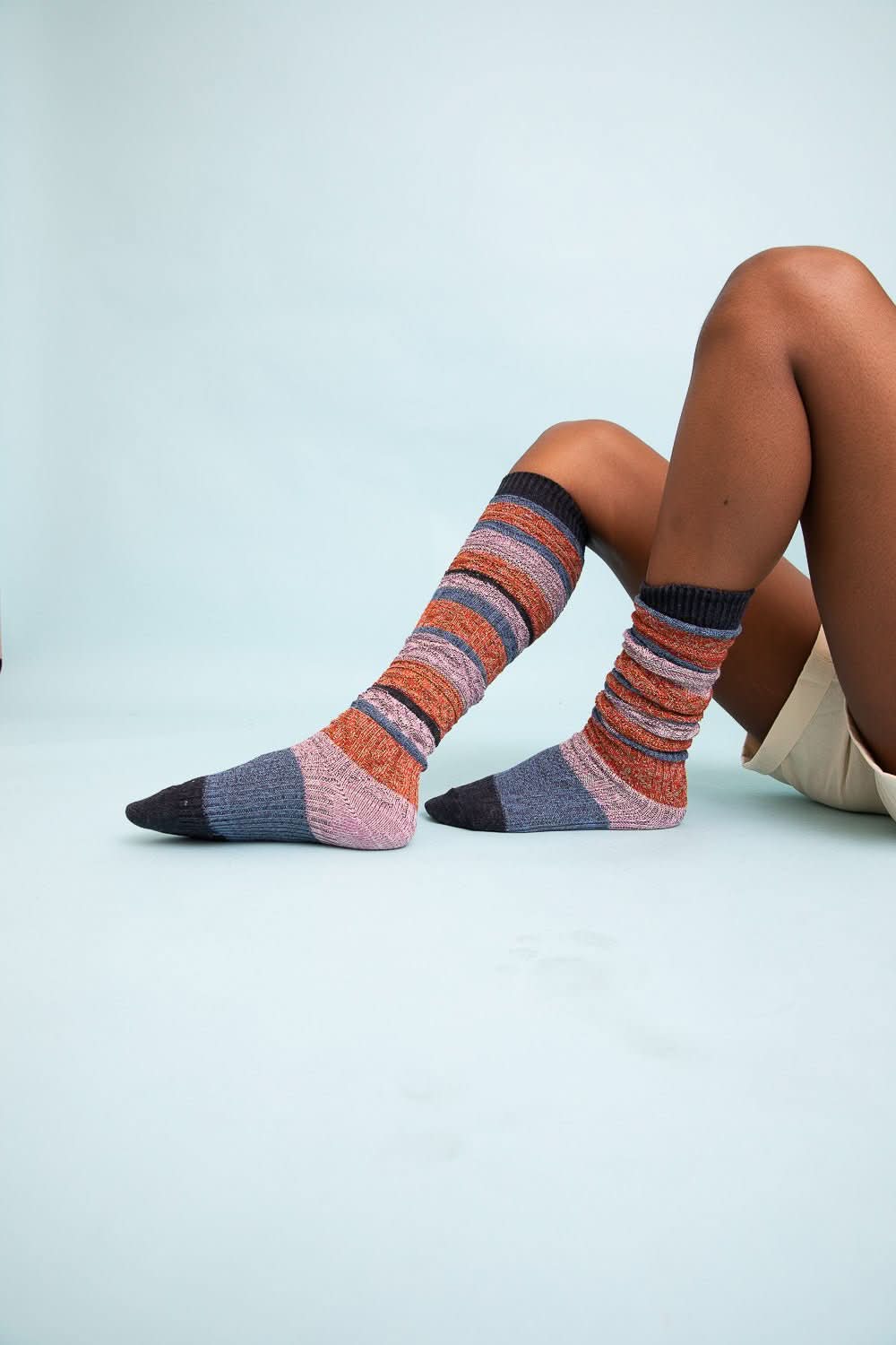 Boho Stripe Boot Socks - Wear and Wander