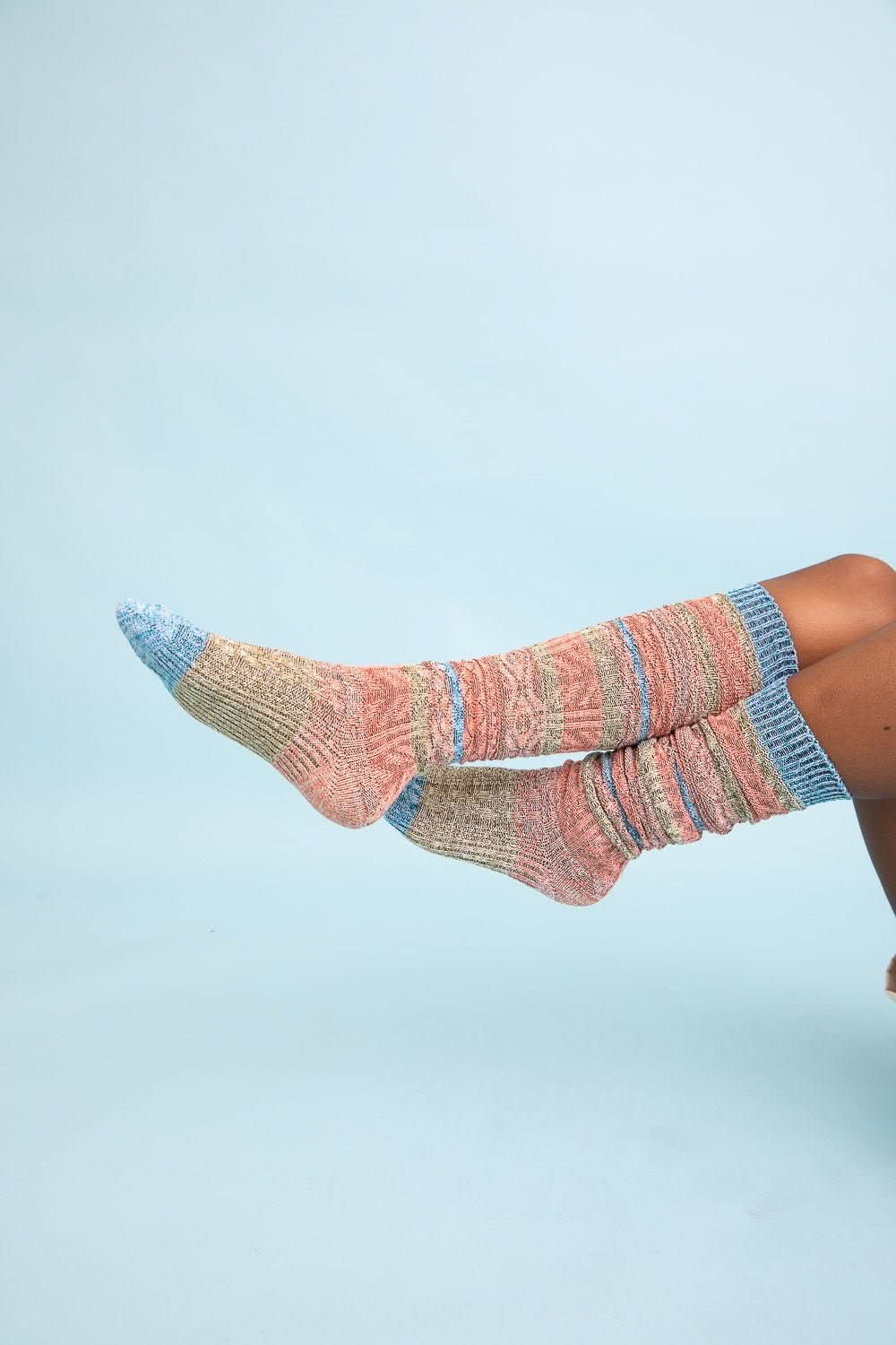 Boho Stripe Boot Socks - Wear and Wander