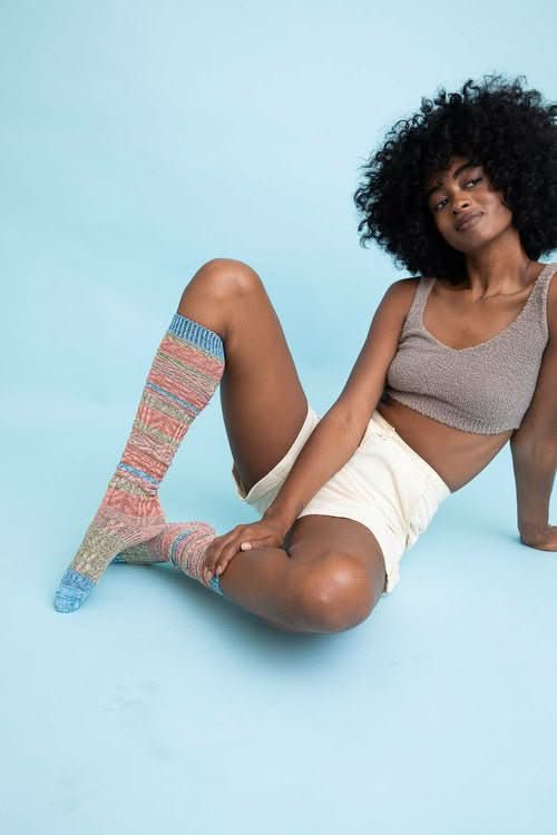 Boho Stripe Boot Socks - Wear and Wander