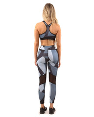 Bondi Set - Leggings & Sports Bra - Black/Grey - Wear and Wander
