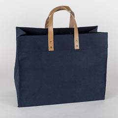 Box Tote Bag Canvas and Leather - Wear n Wander