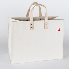 Box Tote Bag Canvas and Leather - Wear n Wander