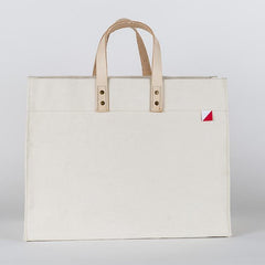Box Tote Bag Canvas and Leather - Wear n Wander