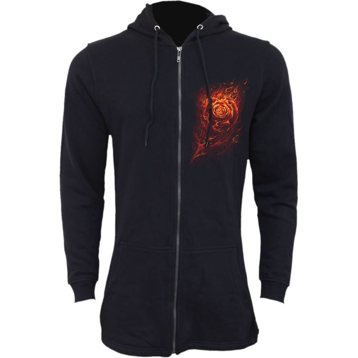 BURNT ROSE - Ladies Fish Tail Full Zip Hoody - Zip Sleeve - Wear and Wander