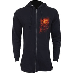 BURNT ROSE - Ladies Fish Tail Full Zip Hoody - Zip Sleeve - Wear and Wander