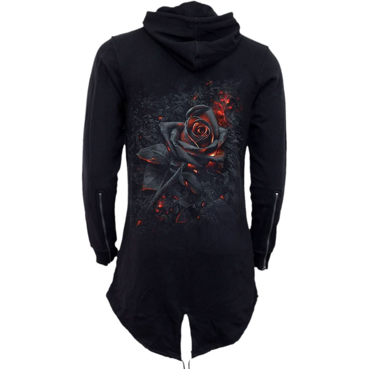 BURNT ROSE - Ladies Fish Tail Full Zip Hoody - Zip Sleeve - Wear and Wander
