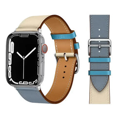 Leather strap For Apple watch band 44mm 45mm 41mm 40mm watchbands Loop bracelet for iWatch ultra 2 49mm series 10 9 8 7 6 5 4 SE