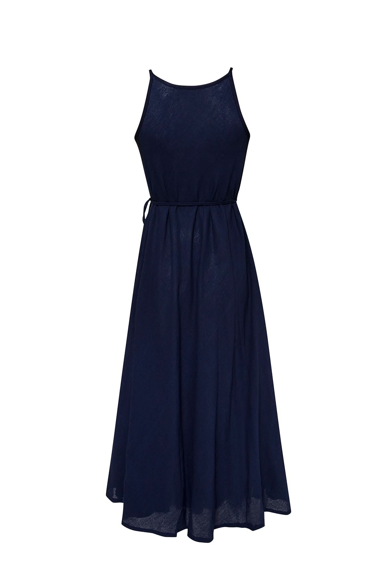 CALLIE MAXI DRESS - NAVY - Wear and Wander