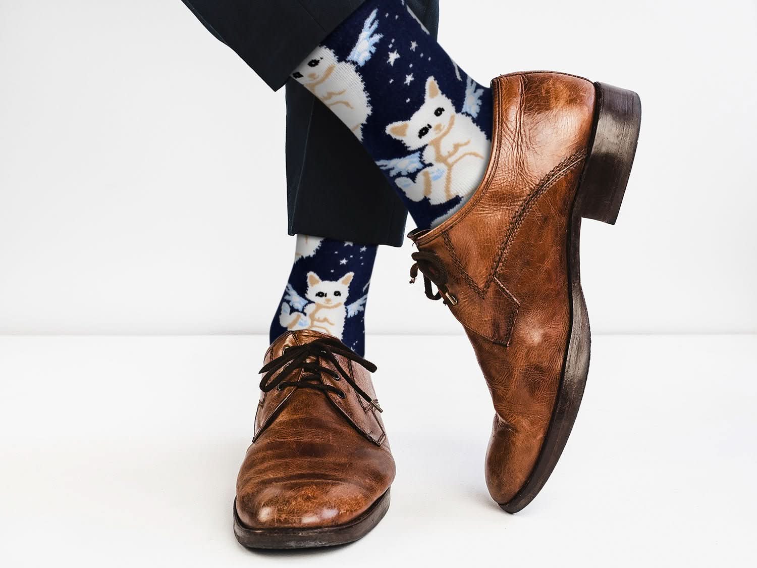 Casual Designer Trending Animal Socks - Cat for Men and Women - Wear and Wander