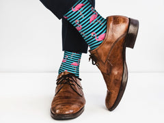 Casual Designer Trending Animal Socks - Flamingo for Men and Women - Wear and Wander