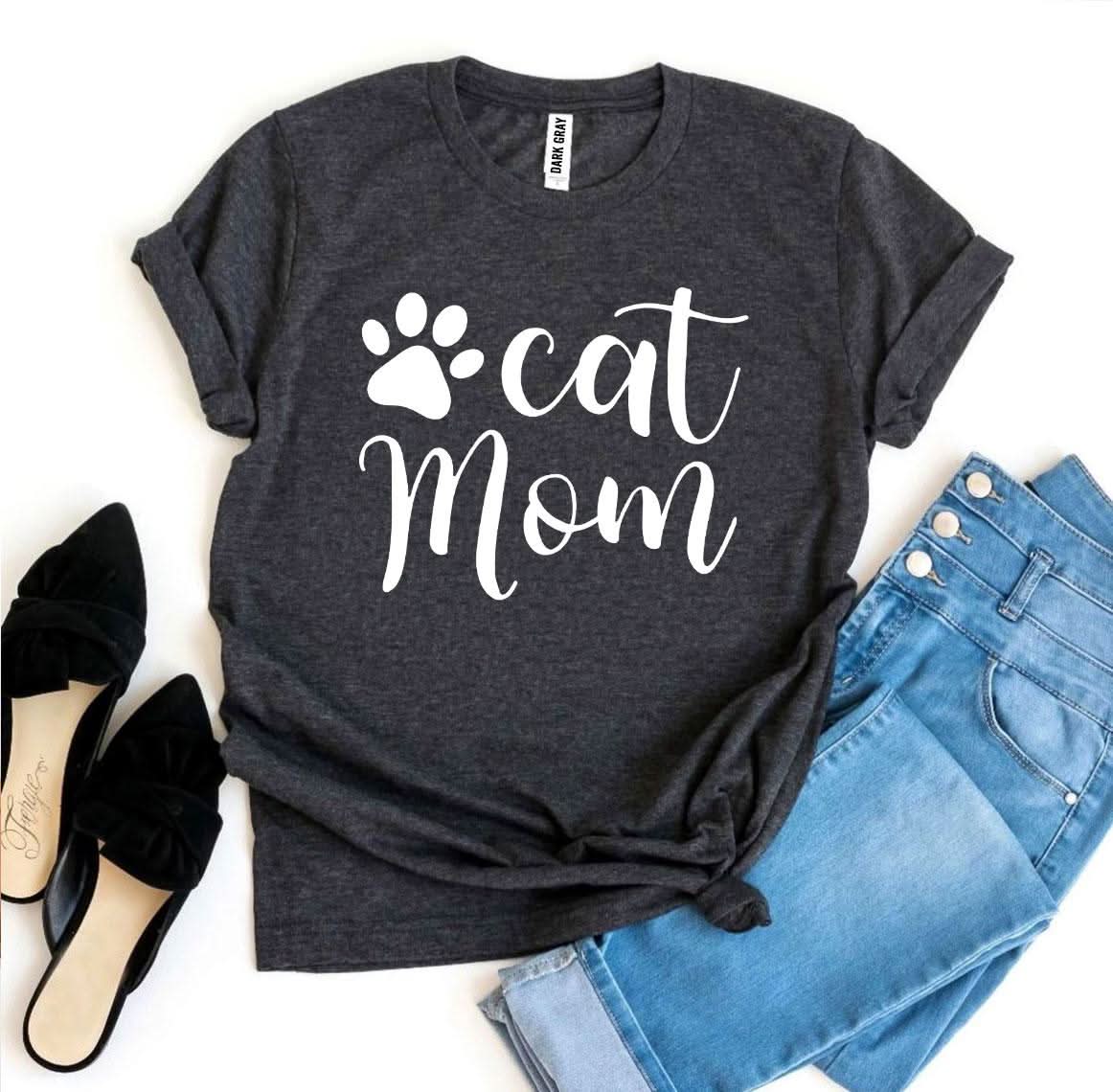 Cat Mom T-shirt - Wear and Wander