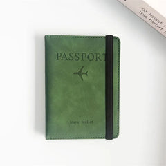 PU Leather Wallet Travel Passport Purse Card Male Travel Accessories Hand Carry Passport Business Cards Holder Wallet