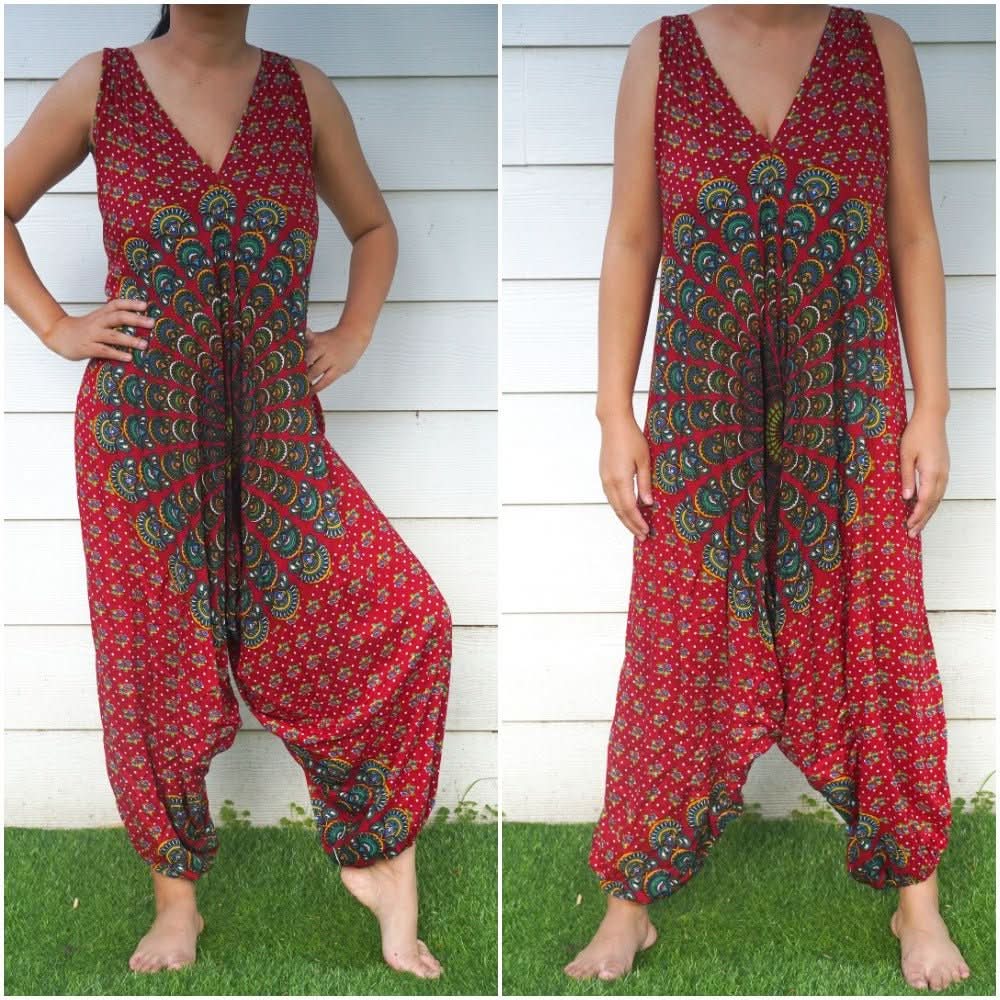 Chakra Hippie Jumpsuits, Boho Rompers, Festival Clothing - Wear and Wander