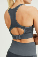 Chevron Track Seamless Hybrid Racerback Sports Bra - Wear and Wander