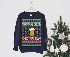 Christmas Cheers Beer Sweatshirt - Wear and Wander
