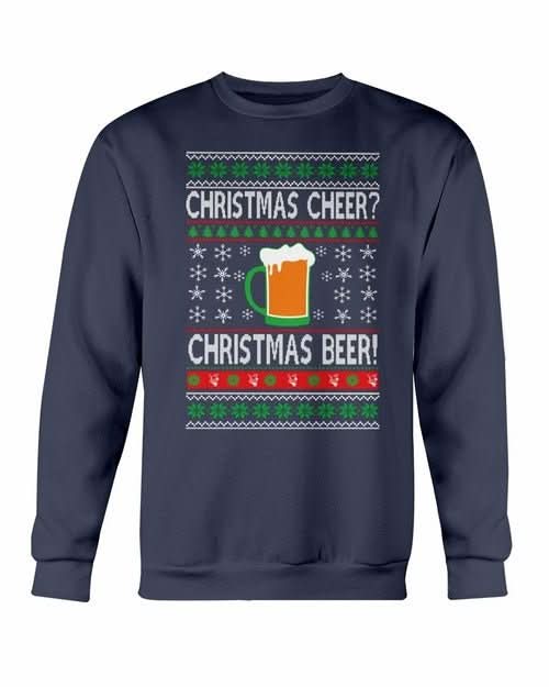 Christmas Cheers Beer Sweatshirt - Wear and Wander
