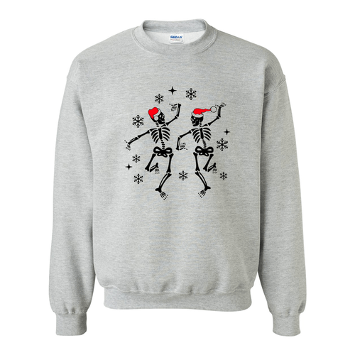 Christmas Dancing Skeleton Sweatshirt - Wear and Wander