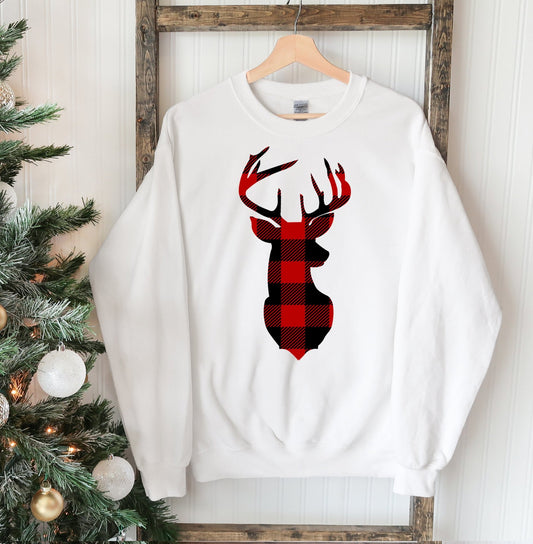 Christmas Deer Sweatshirt - Wear and Wander