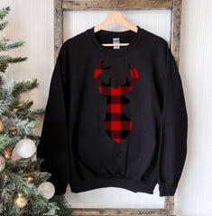 Christmas Deer Sweatshirt - Wear and Wander