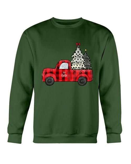 Christmas Tree Truck Sweatshirt - Wear and Wander