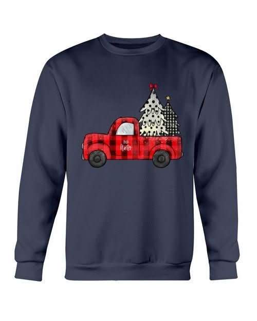Christmas Tree Truck Sweatshirt - Wear and Wander