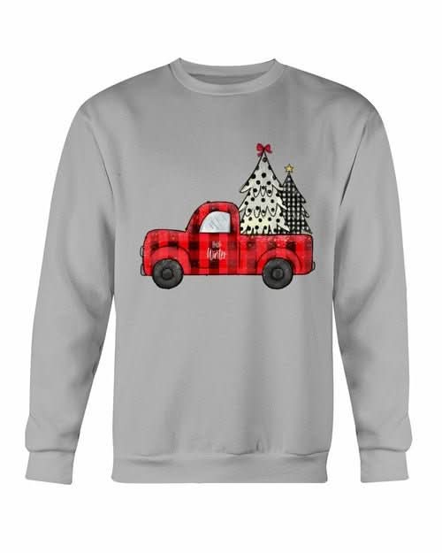 Christmas Tree Truck Sweatshirt - Wear and Wander