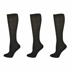 Classic Cable Knit Acrylic Knee High Socks 3 Pair Packs - Wear and Wander