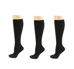 Classic Cable Knit Acrylic Knee High Socks 3 Pair Packs - Wear and Wander