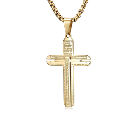 Classic Cross Pendant Necklace - Wear and Wander