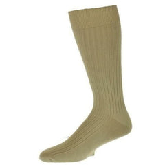 Classic Fine Ribbed Combed Cotton Crew Socks - Wear and Wander