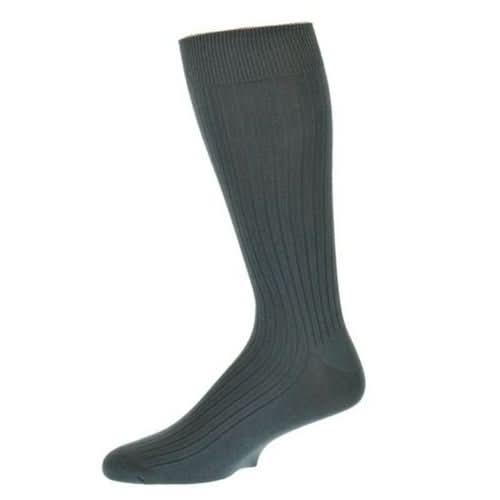 Classic Fine Ribbed Combed Cotton Crew Socks - Wear and Wander