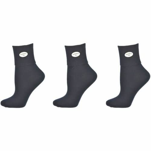 Classic Ribbed Single Cuff Pima Cotton 3 Pairs School Uniform Socks - Wear and Wander