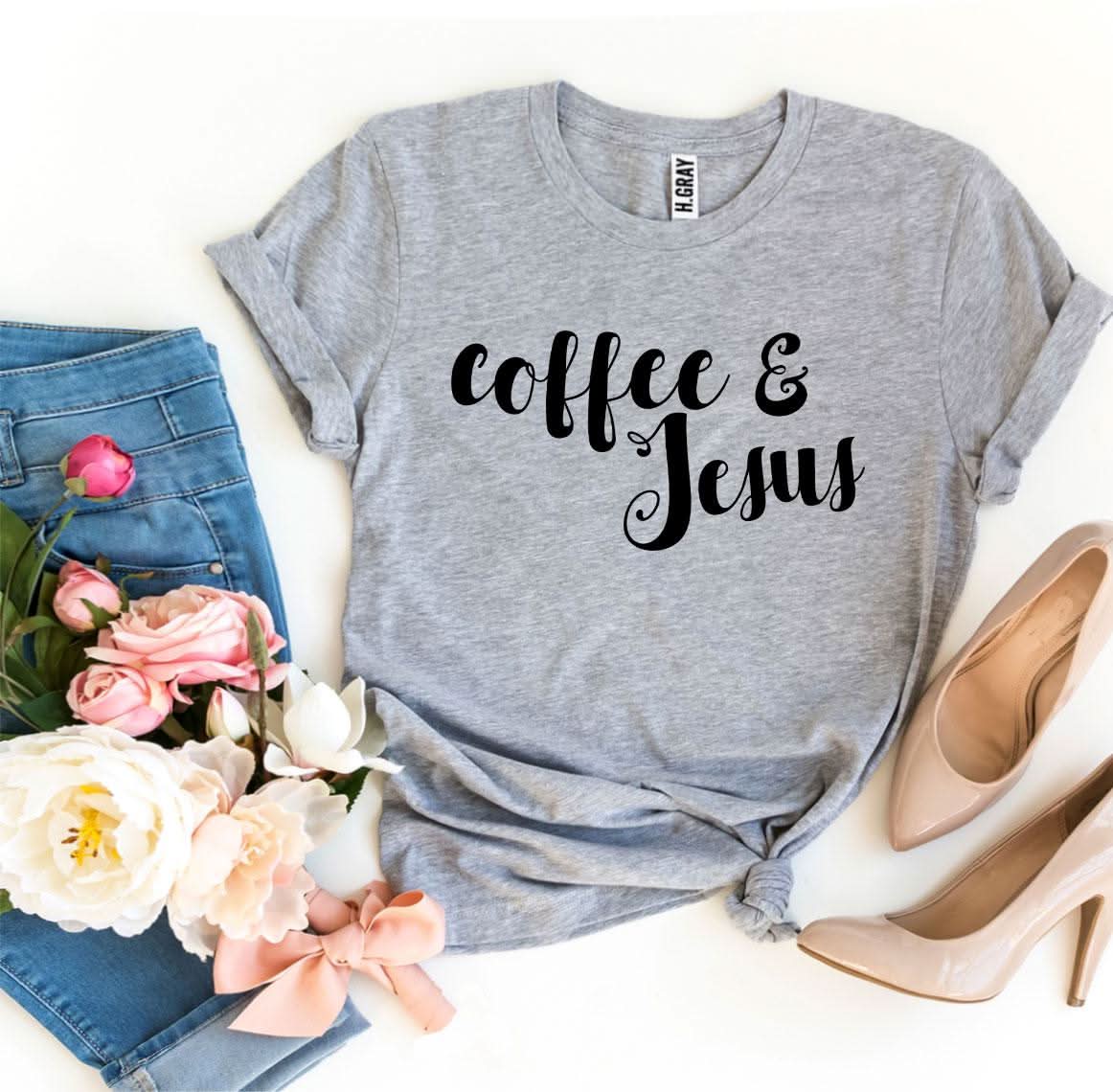 Coffee And Jesus T-shirt - Wear and Wander
