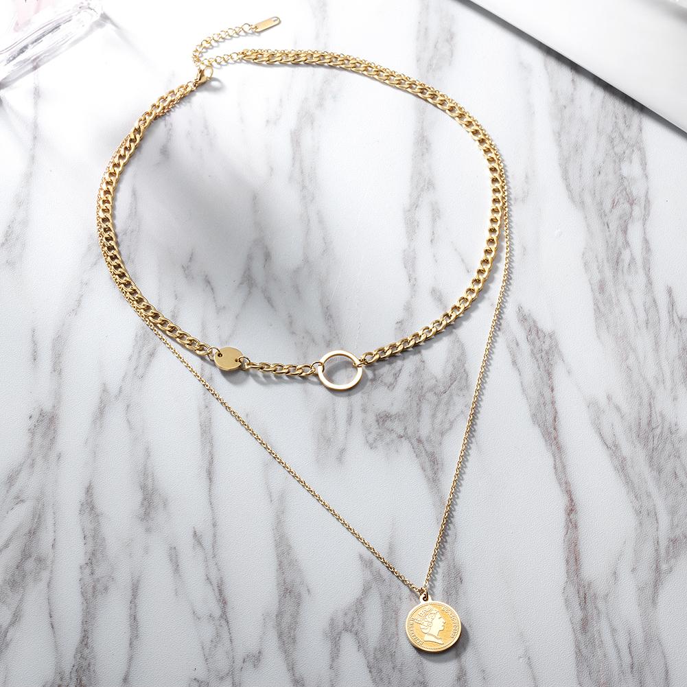 Coin Layered Necklace - Wear and Wander