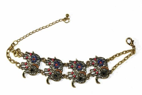 Colorful Bead Drop Elephant Bracelet - Wear and Wander