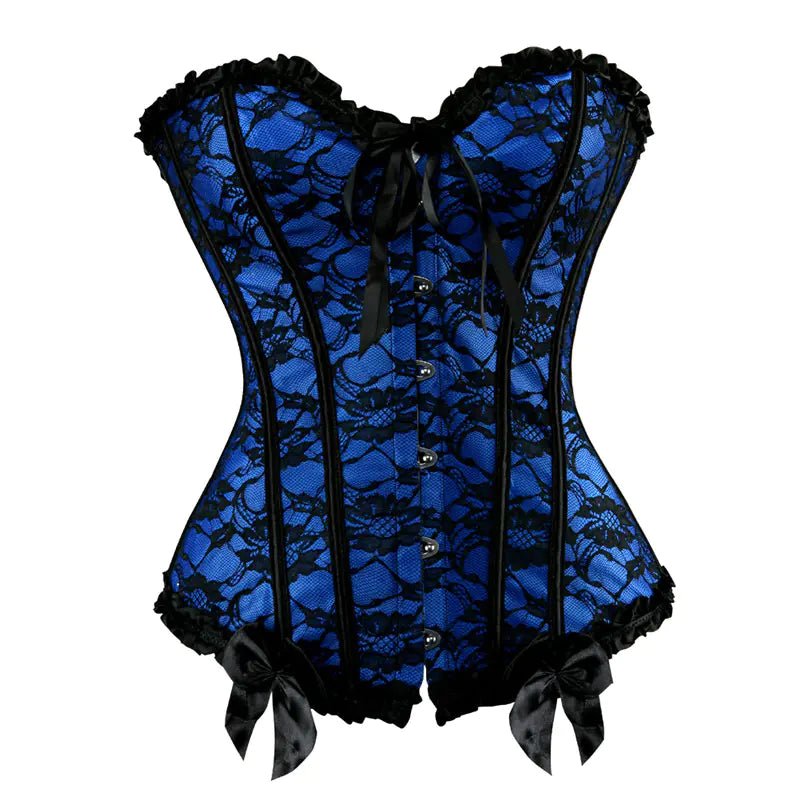 Corset Shaping Bodysuit with Lace Trim - Wear n Wander