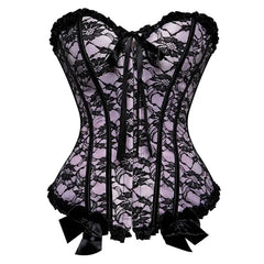 Corset Shaping Bodysuit with Lace Trim - Wear n Wander