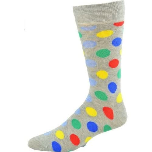 Cotton Polka Dot Crew Socks - Wear and Wander