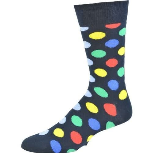 Cotton Polka Dot Crew Socks - Wear and Wander