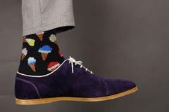 Cozy Designer Trending Food Socks - Ice Cream for Men and Women - Wear and Wander