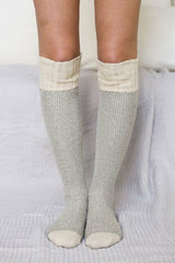 Cozy Ribbed Knit Lounge Socks - Wear and Wander