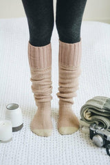 Cozy Ribbed Knit Lounge Socks - Wear and Wander