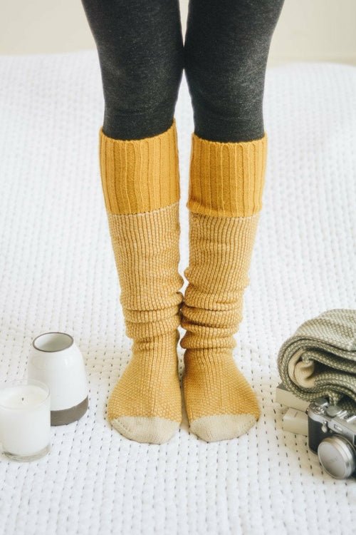 Cozy Ribbed Knit Lounge Socks - Wear and Wander