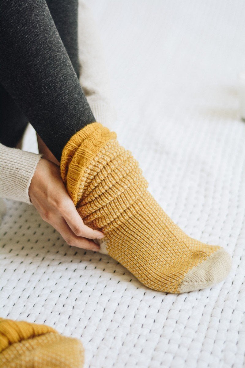 Cozy Ribbed Knit Lounge Socks - Wear and Wander