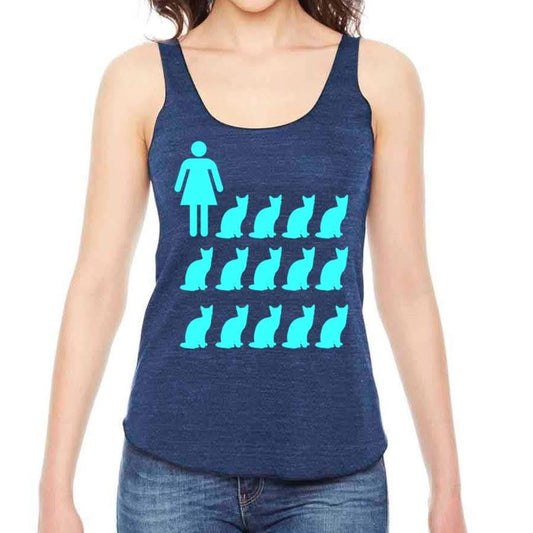 Crazy cat lady tank top - Wear and Wander