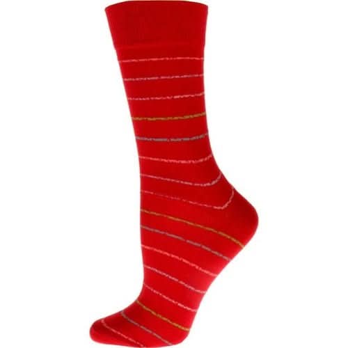 Crew Cotton Blend Vibrant Colorful Striped Women's Socks - Wear and Wander